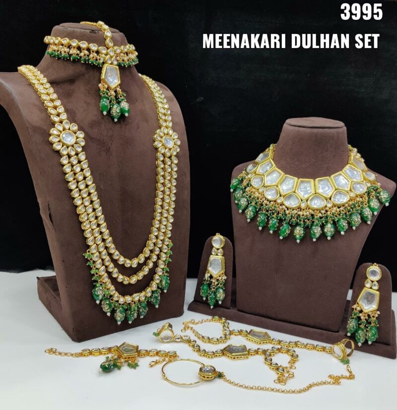 Meenakari Kundan Bridal Set