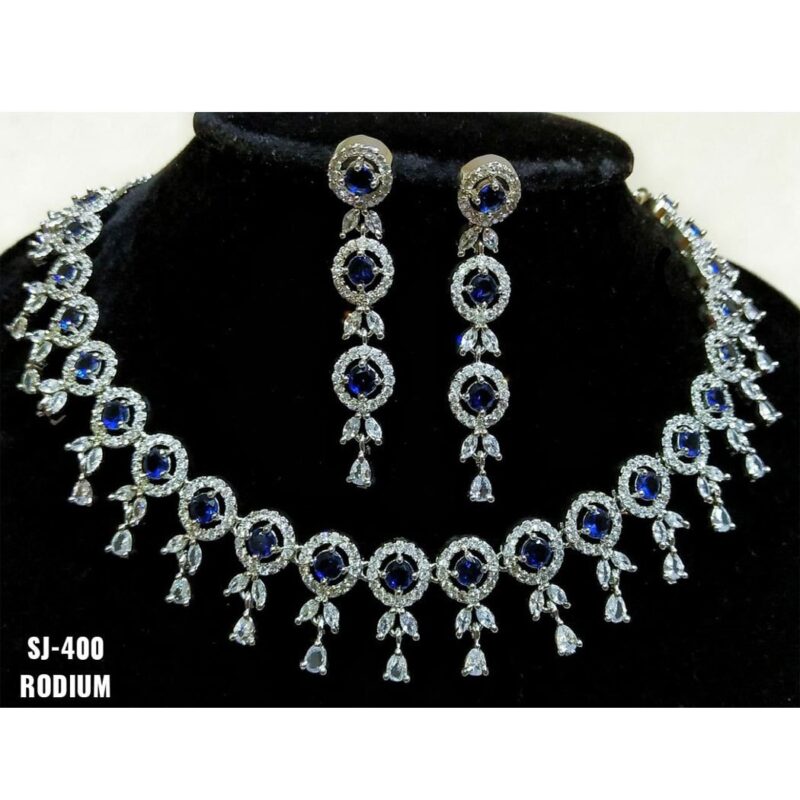 SJ400 CZ Long Necklace - Image 3