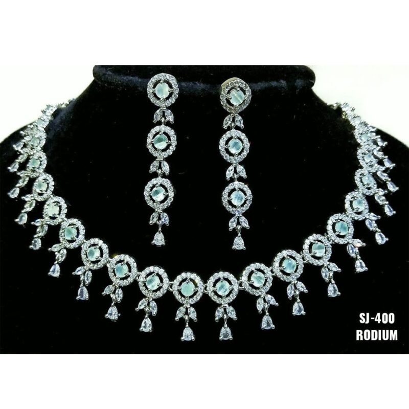 SJ400 CZ Long Necklace - Image 4
