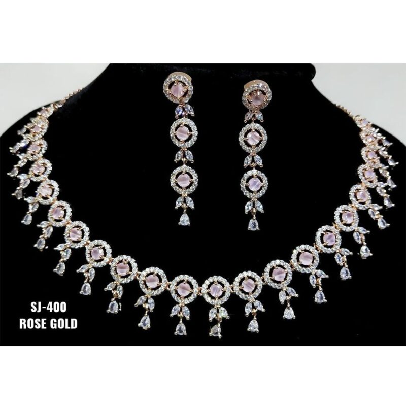 SJ400 CZ Long Necklace - Image 5