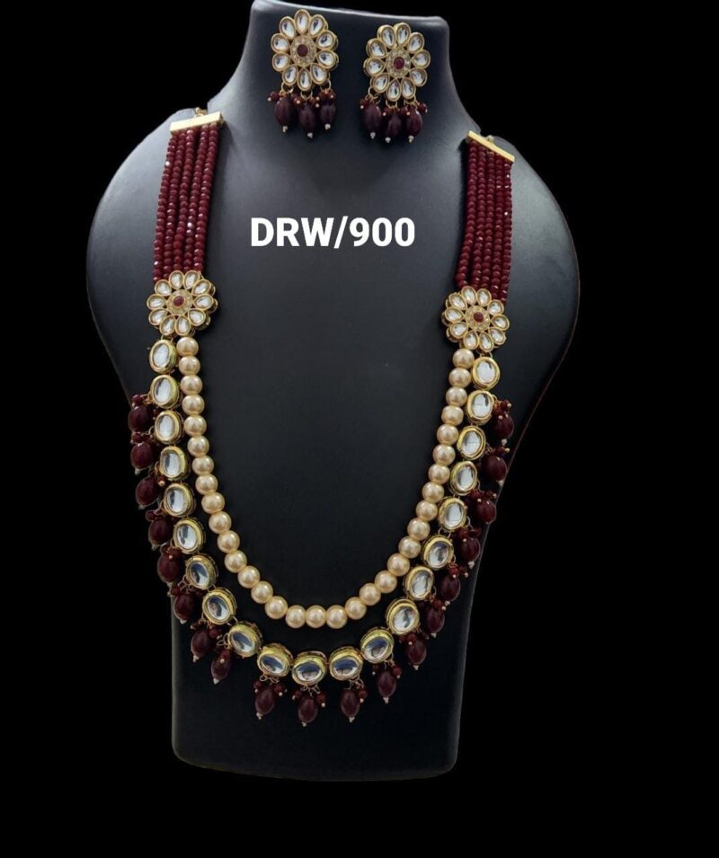 22 Inch Long Kundan Necklace - Image 2