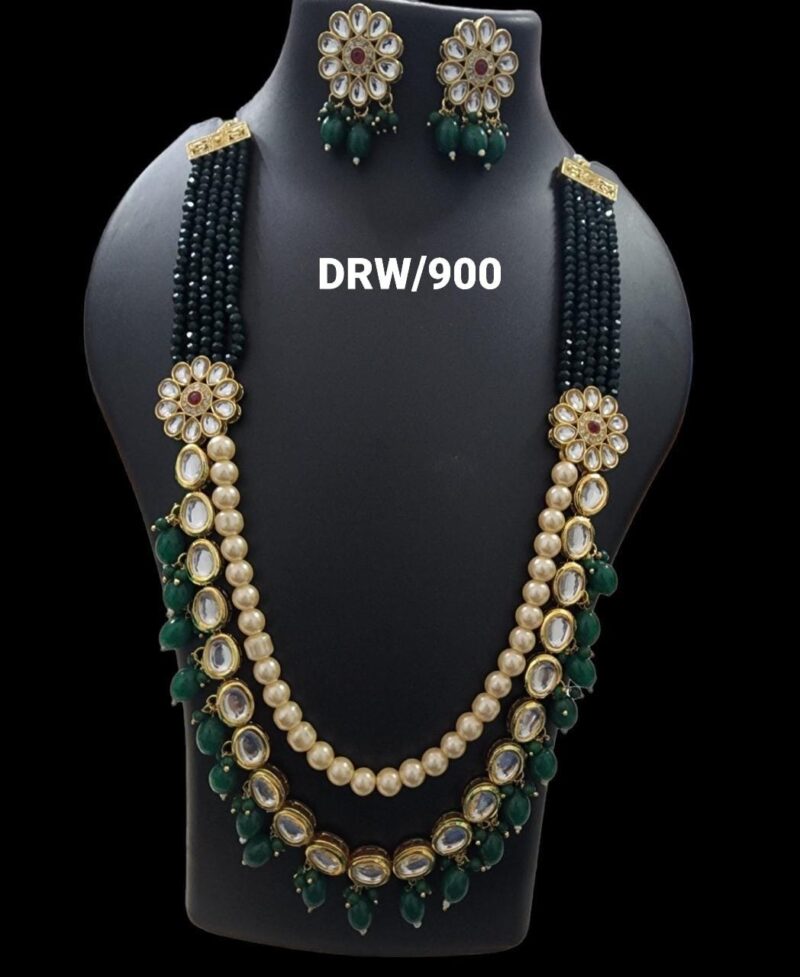 22 Inch Long Kundan Necklace - Image 3