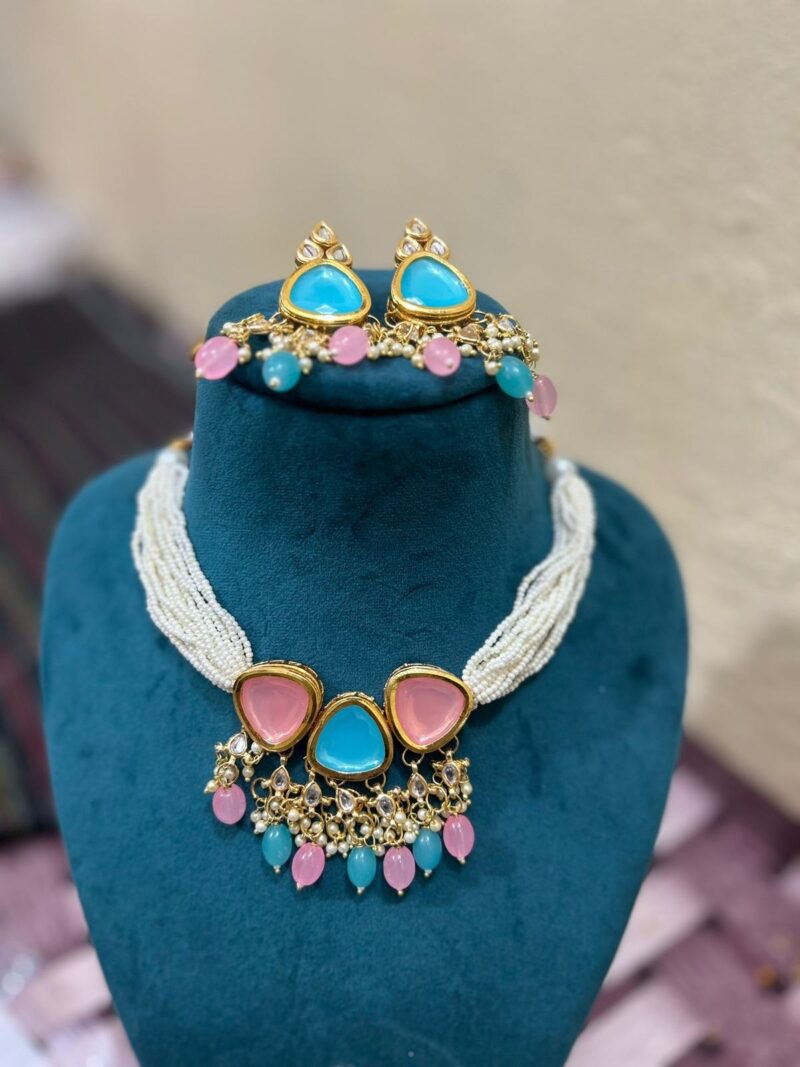 Casual Wear Kundan Necklace - Image 4