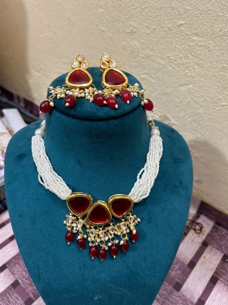 Casual Wear Kundan Necklace - Image 5