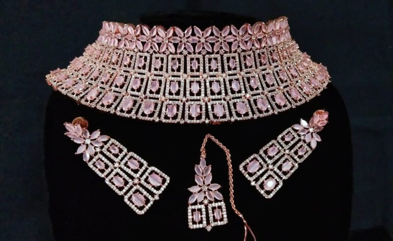 American Diamond CZ Choker Set