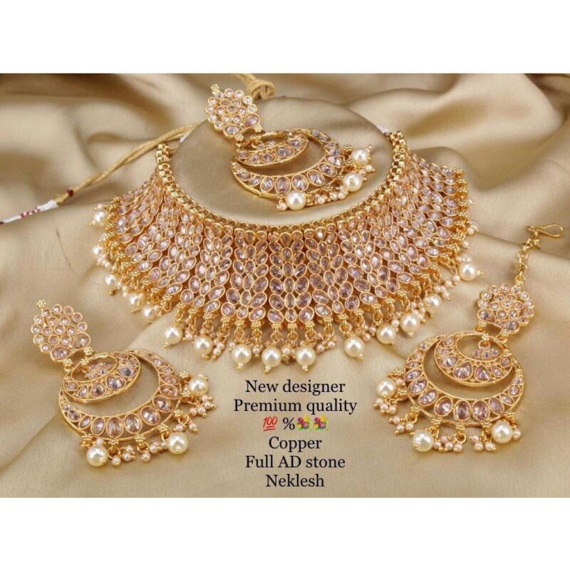 American Diamond Full Bridal Set - Image 3