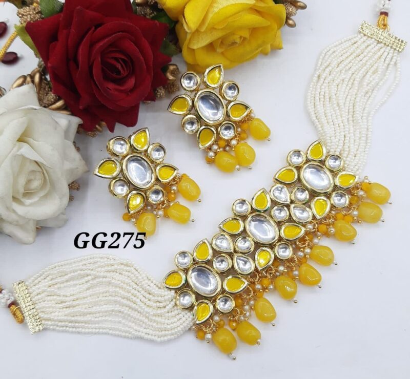 Free Size Kundan Necklace Set - Image 2
